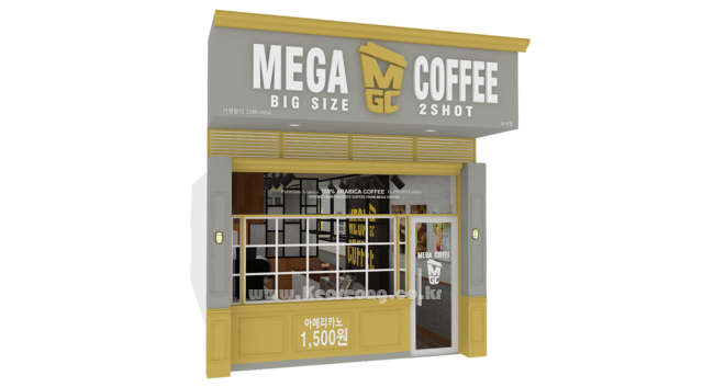 [투시도] MEGA COFFEE 마곡점 3